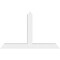 Ekena Millwork Portland Architectural Grade PVC Gable Bracket, 48"W x 30"H x 4"D x 4"F, 15/12 Pitch GBP048X30X0404POR00 - alternate 2
